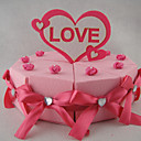 "Sweet Heart" à la main des boîtes de gâteau de mariage faveur (jeu de 10)