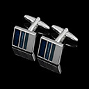 Square Zinc Alloy Cufflinks Groom Wear Accessories
