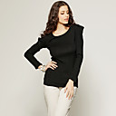 Shoulder Special Design Long Sleeves T-shirt / Women's T-shirts (FF-H-CA1282001)