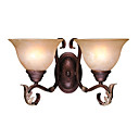 Upward 2-lightGlass Wall Sconce