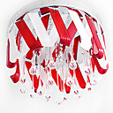 sala de estar contemporánea luz parcelaria de vidrio rojo y blanco