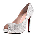  Chaussures à Talon Aiguille Satin avec Strass - Pour Occasions Spéciales - Plus de couleurs disponibles