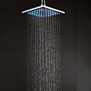 20x20cm led vierkant chroom messing douchekop
