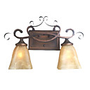 2-lightGlass Wall Sconce