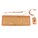 t2b109-NN 109 tasti della tastiera di bambù metà e il mouse