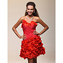 A-line Princess Sweetheart Short/Mini Chiffon Cocktail Dress