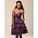 Ball Gown Sweetheart Knee-length Taffeta Cocktail Dress