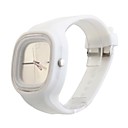 Reloj Pulsera Deportivo de Correa de Silicona - Panel Plateado