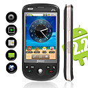 medianoche - android cuatribanda dual sim smartphone con pantalla táctil capacitiva de 3,5 pulgadas (wifi, gps)
