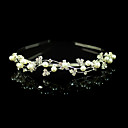 Gorgeous Clear Crystals With Imitation Pearl Wedding Bridal Headband