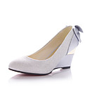 tessuto superiore tallone pompe a cuneo con il partito di bowknot / scarpe da sera più colori disponibili
