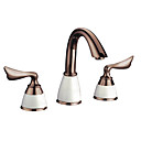 Classic Antique Brass Widespread Bathroom Sink Faucet