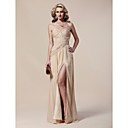 Chiffon Sheath/ Column Floor-length Evening Dress inspired by Rosie Huntington-Whiteley at the 83rd Oscar