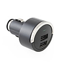 USB Power Adapter Car Charger for iPhone and iPad - Black (DC 12~24V)