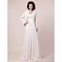 WALTRUD - Abito da Madrina Sposa in Chiffon con Coprispalle