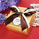 Square Favor Box With Double Bow (Set of 12)