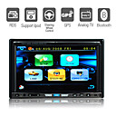7 Inch Digital Screen 2 Din Car DVD Player Support GPS IPOD Bluetooth TV Steering Wheel Control