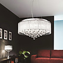 Elegant Crytal Pendant Light with 6 Lights in Cylinder Shade