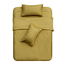 200 Thread Count Cotton Mini-Twin/Full/Queen-size Duvet Cover Set (Yellow)