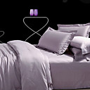 Egyptian Cotton 1600 Tread Count 4-piece Queen-size Duvet Cover Set (Lavender)