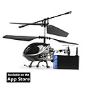 3 canali i-elicottero 777-170 con giroscopio controllato da iPhone / iPad / iPod iTouch (nero)