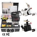 2 kit de tatouage fusils avec écran LCD de puissance et 20 d'encre couleur