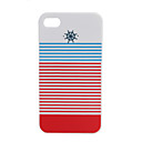 Schutz hart zurück Fall für iphone 4 (rot & blau)