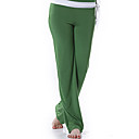 pantalones yogayf-ecológico del algodón de la moda verde gimnasia activa deportes yoga pantalones mujer de fitness