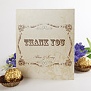 Folded Thank You Card - Gold Autumn (set of 50)