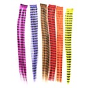 Mixcolor 18 Inch  Clip-In Synthetic Feather Hair Extension (6 Pcs)