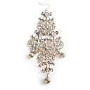 TS Gold Embellished Chandelier Earring
