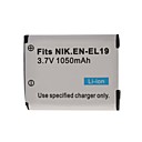 1050mAh 3.7v fotocamera digitale batteria en-el19 per Nikon Coolpix S3100 e molto altro ancora