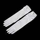 élastiques en satin longueur du coude doigts des gants de fille de fleur