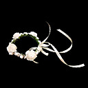 hermosa flor blanca de papel de la boda de flores niña muñeca flor