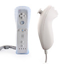télécommande et le Nunchuk avec étui de protection en silicone pour Wii / Wii u (blanc)