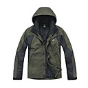 ontop - cortaviento impermeable de tres en una chaqueta de esquí para hombre