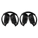 2 PCS Infrared Stereo Car Wireless Headphone IR-2011D