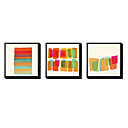 abstract ingelijste canvas print