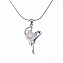 argento elegante prosperare con collana di perle (più colori)