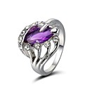 mooie strass ring legering verzilverd meer kleuren beschikbaar