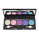5 colores paleta de sombra de ojos con un pincel libre