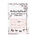 6x 3d ontwerp nail art sticker tip sticker manicure