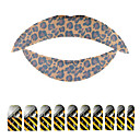 5 Pcs Lip Tattoo and 10 Pcs Nail Stickers