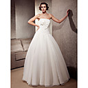 Exquisite Floor-length Chiffon Lace Wedding Dress