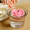 Floating Rose Candle with Cup (set of 4)