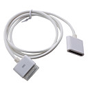 30 Pin Dock Extension Extender Cable for iPhone, iPod (100cm,White)