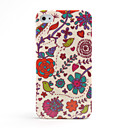 Colorful Flowers Pattern Hard Protective Cover Case for iPhone 4