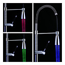 Conical Water Powered Kitchen LED Faucet Light (Plastic, Chrome Finish)