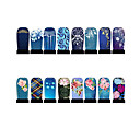 12st nail art folie armor wraps patch stickers-blauw-serie
