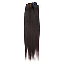 15 Inch 9 Pcs 100% Human Hair Silky Straight Clips In Hair Extensions